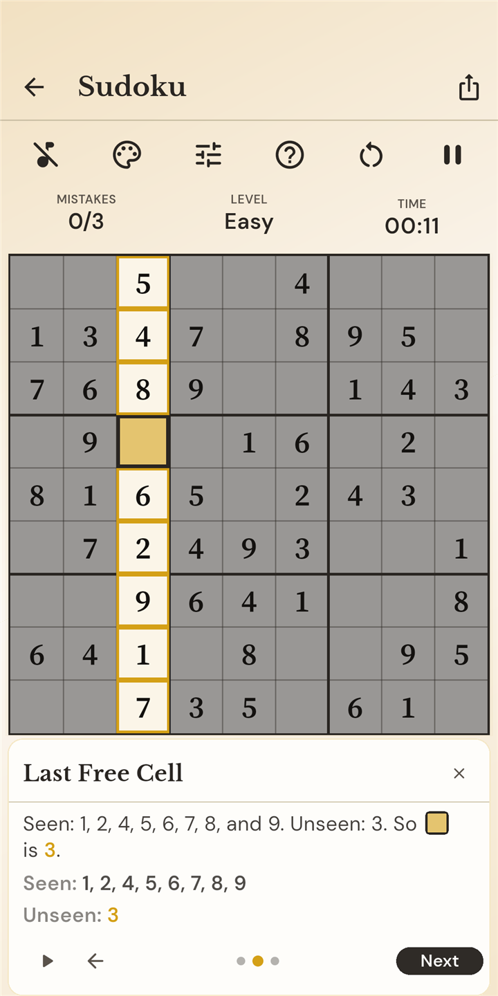 Smart Hint panel explaining a technique